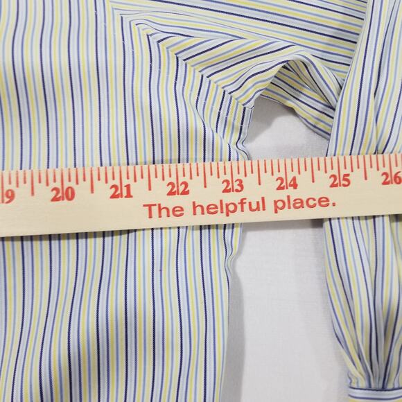 Brooks Brothers Shirt 16 33 Long Sleeve Striped non iron Dress Button Down - Picture 9 of 11